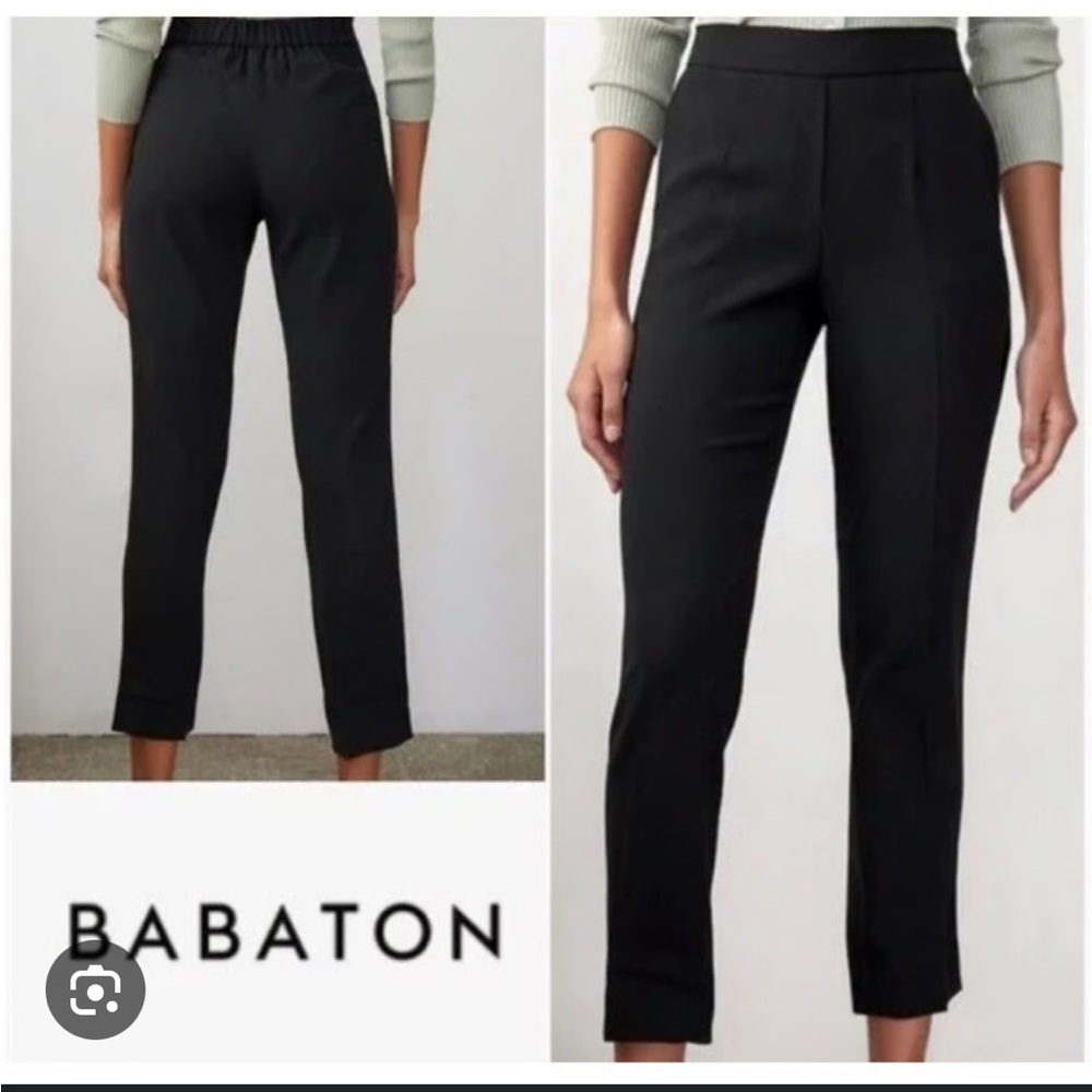 Aritzia Babaton Atelier Womens Pants Pull On
Elastic Back Waist Black